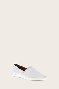 Frye Women MELANIE SLIP ON WHITE/TUMBLED COW