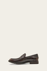 Frye Mens TYLER PENNY BLACK/VINTAGE PULL UP LEA