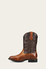 Load image into Gallery viewer, Frye Mens HAUSER DECO STITCH SADDLE/DK BROWN