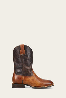 Frye Mens HAUSER ROPER SADDLE/DK BROWN