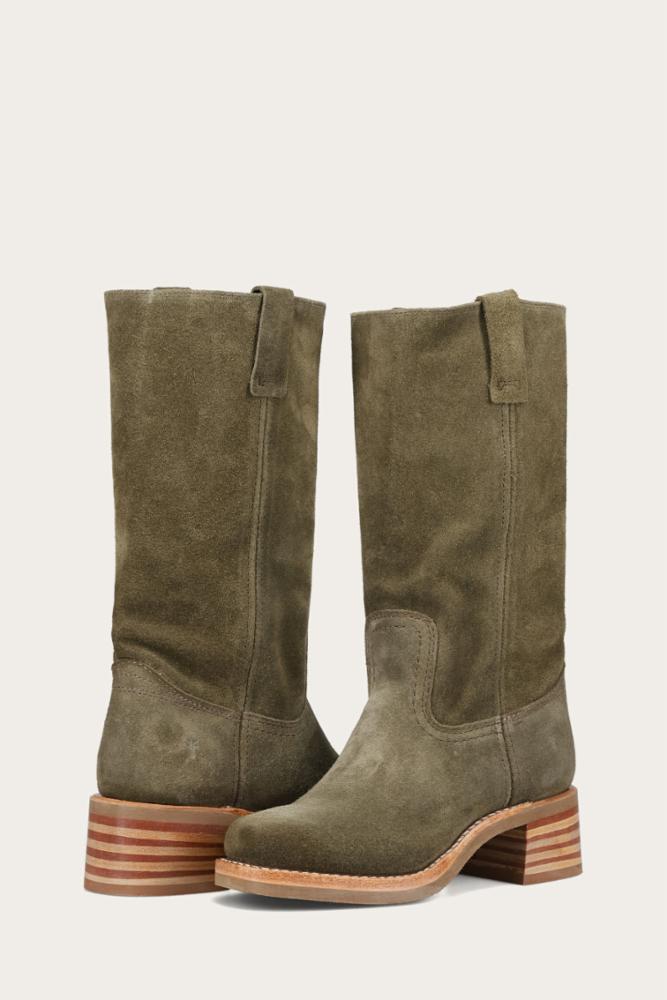 Frye Women CAMPUS 12R OLIVE/SUEDE