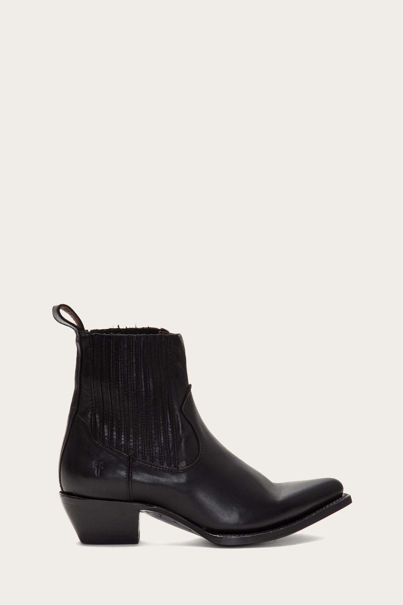 Frye Women  BLACK/POLISHED SOFT FULL GRAIN