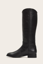 Load image into Gallery viewer, Frye Women MELISSA BUTTON TALL 2 WIDE CALF BLACK/WASHED ANTIQUE PULL UP