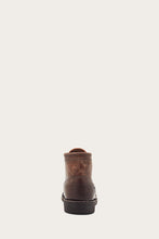 Load image into Gallery viewer, Frye Mens PRISON BOOT DK BROWN/STONEWASH PULLUP