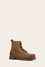 Load image into Gallery viewer, FRYE MEN HUDSON PLAIN TOE WORKBOOT BARK