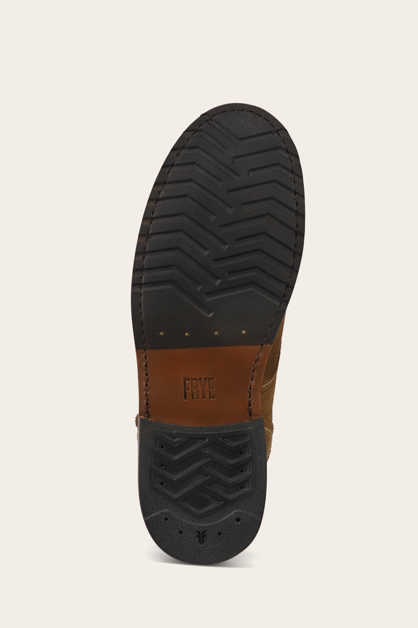 FRYE MEN HUDSON PLAIN TOE WORKBOOT BARK