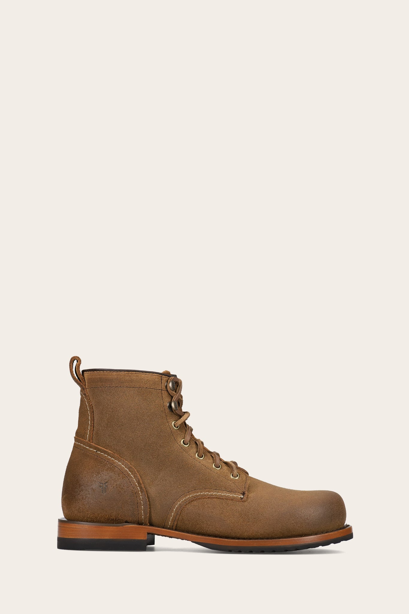 FRYE MEN HUDSON PLAIN TOE WORKBOOT BARK