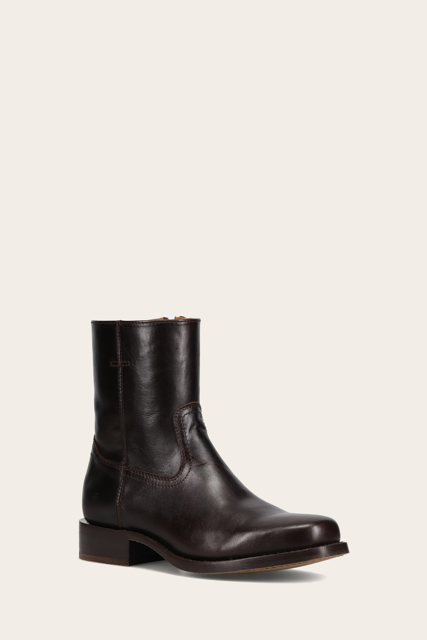 FRYE MEN CAMPUS INSIDE ZIP BOURBON