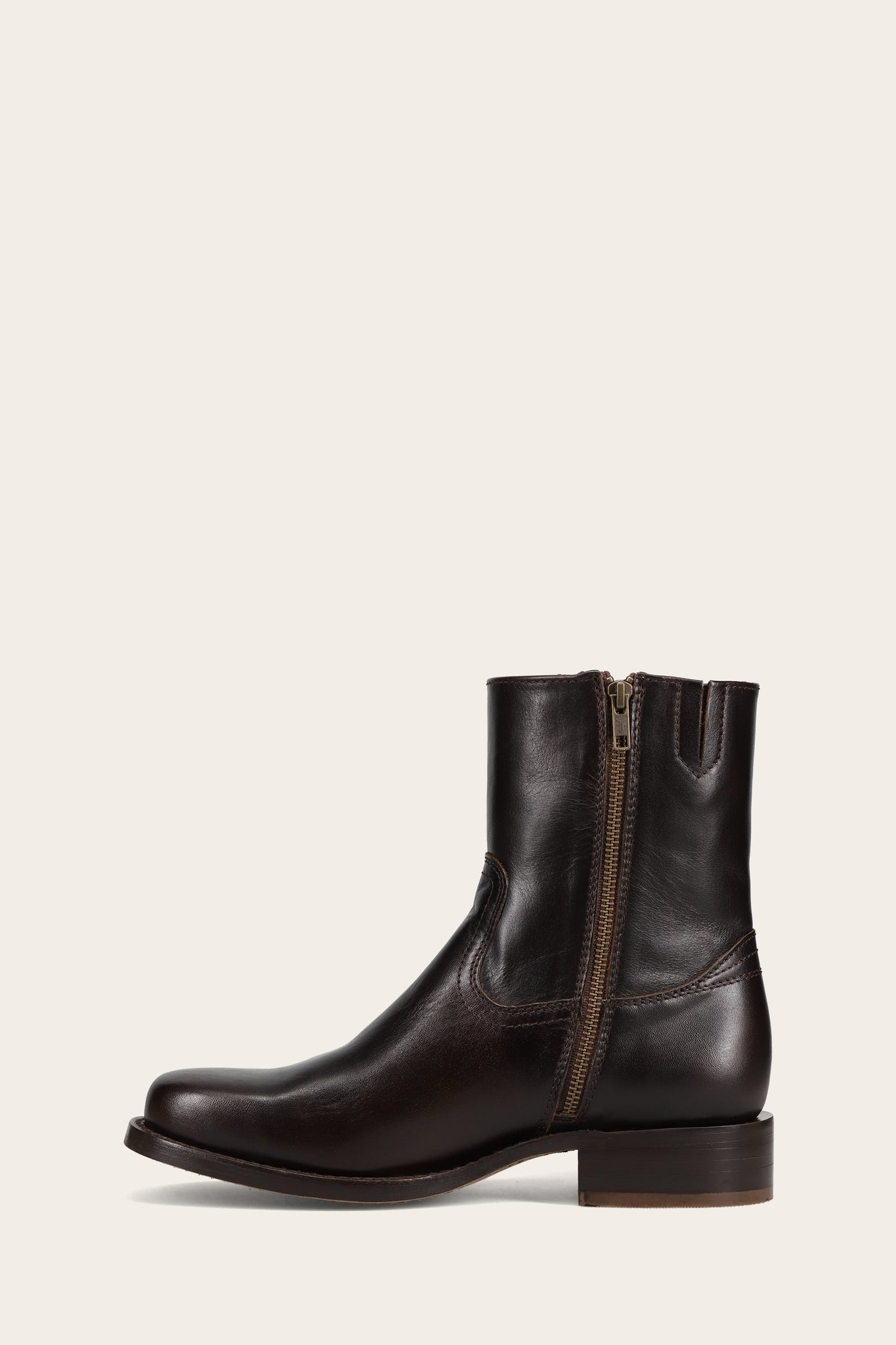 FRYE MEN CAMPUS INSIDE ZIP BOURBON
