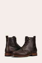 Load image into Gallery viewer, FRYE MEN HUDSON PLAIN TOE WORKBOOT BOURBON