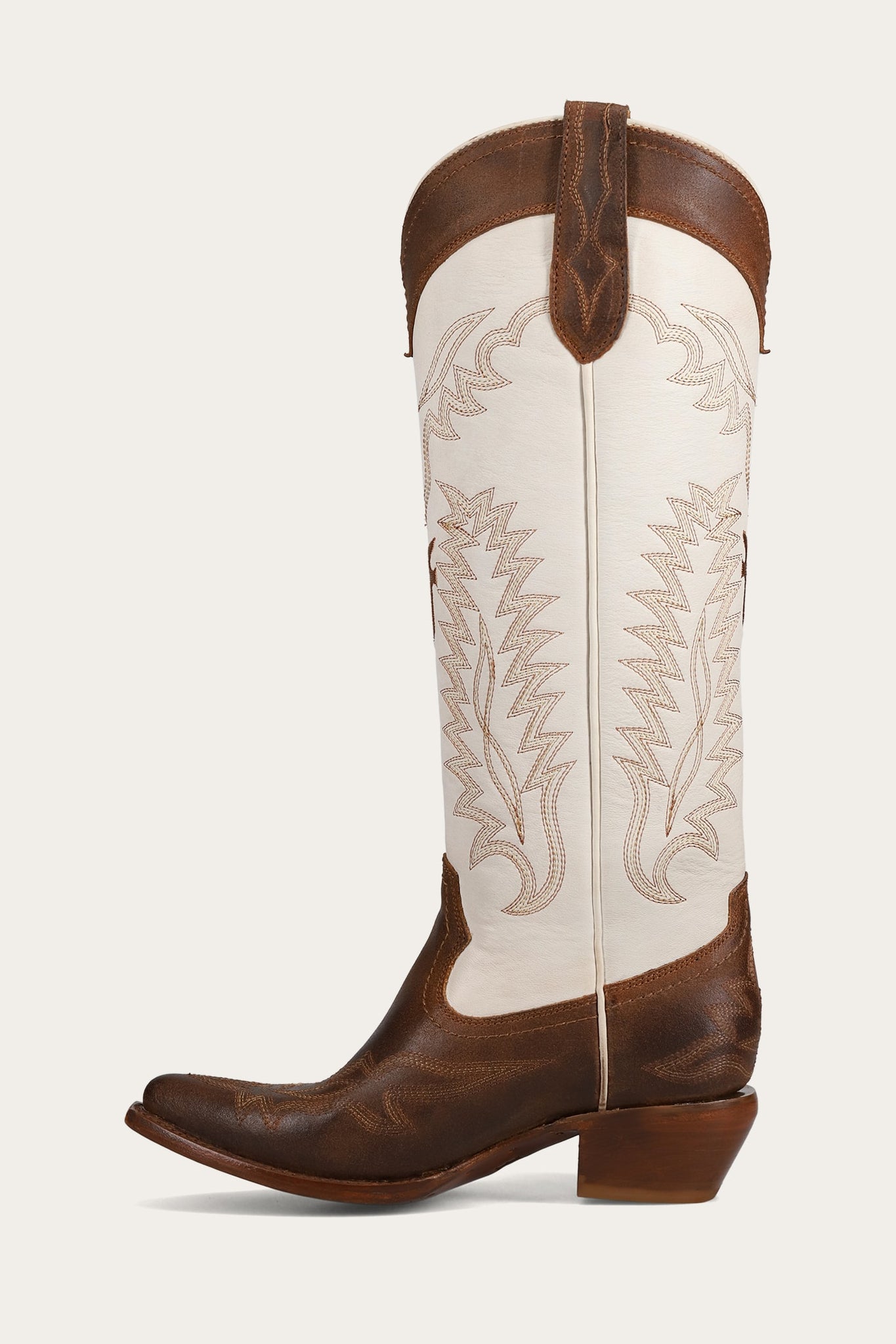 FRYE WOMEN SACHA FEATHER DECO TOFFEE/WHITE