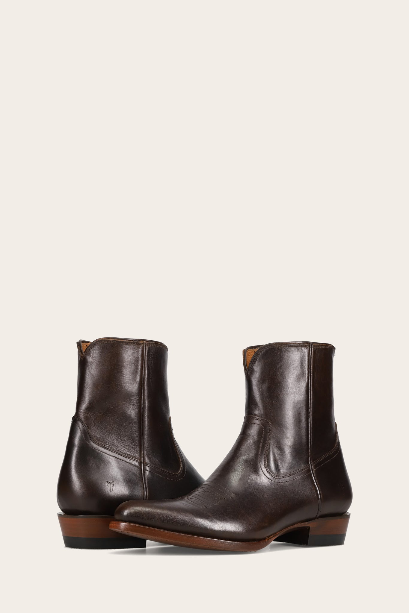 FRYE MEN AUSTIN INSIDE ZIP BOURBON