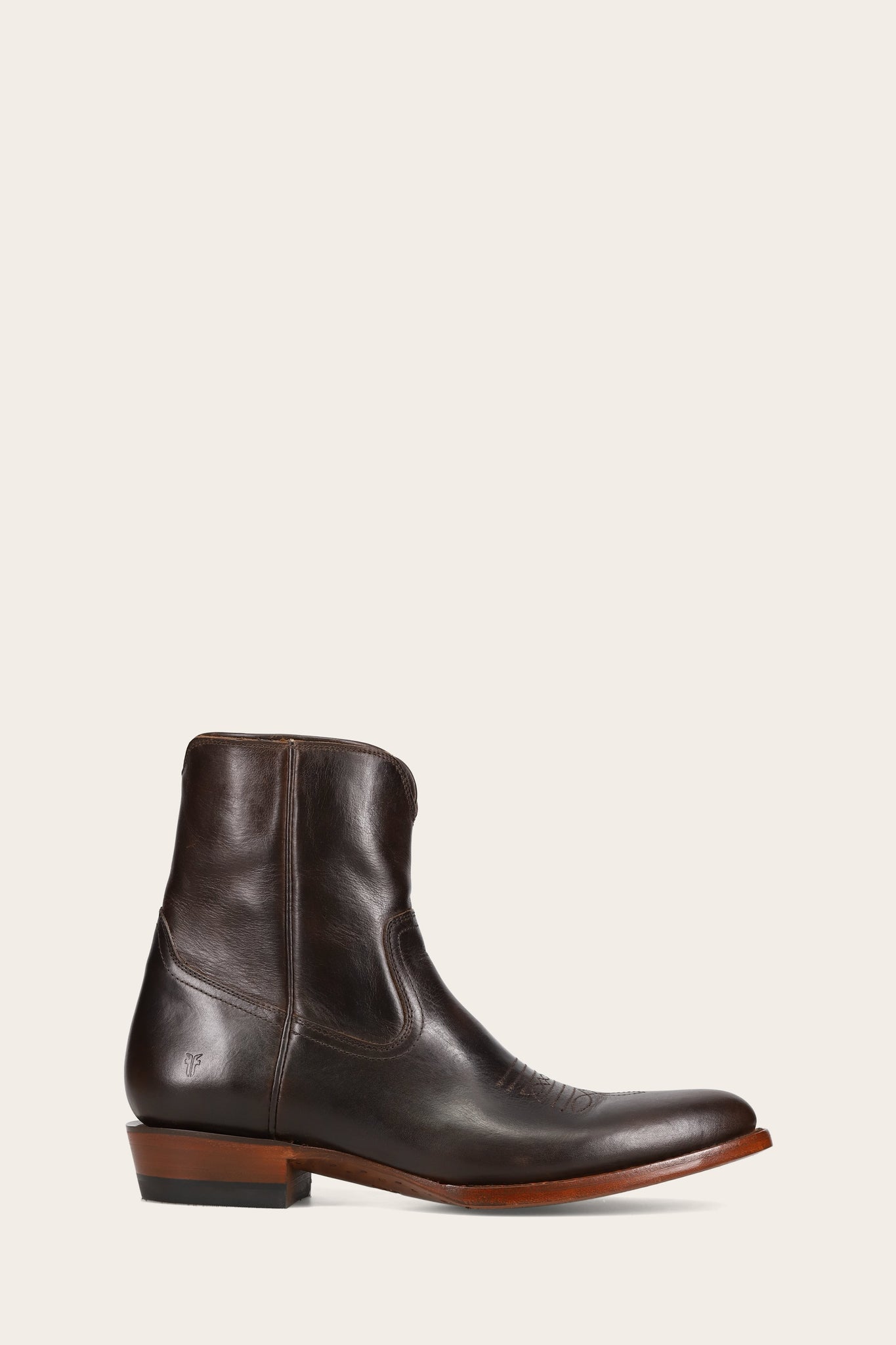FRYE MEN AUSTIN INSIDE ZIP BOURBON