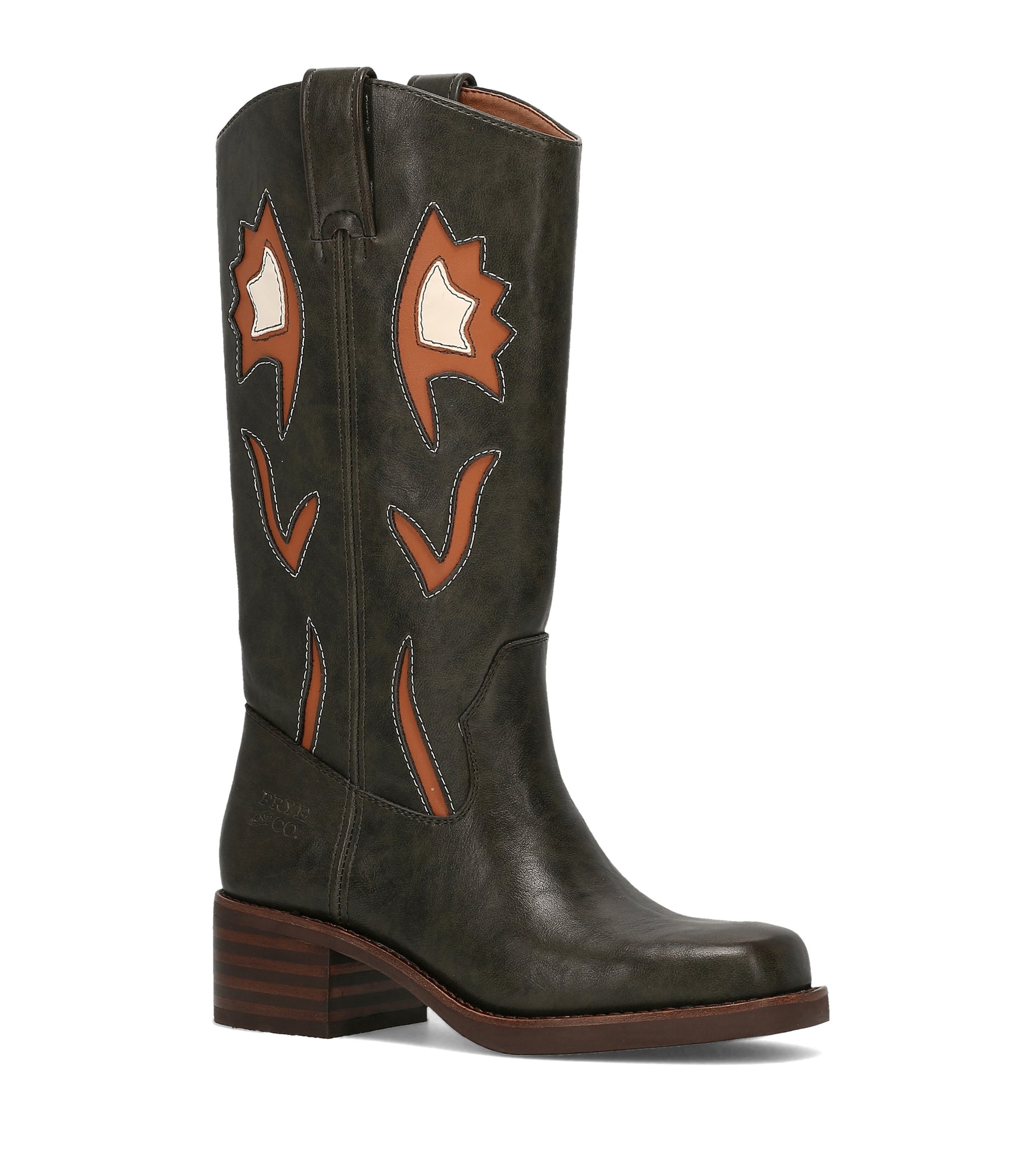FRYE AND CO WOMEN MIRANDA 10 FLOWER EVERGREEN