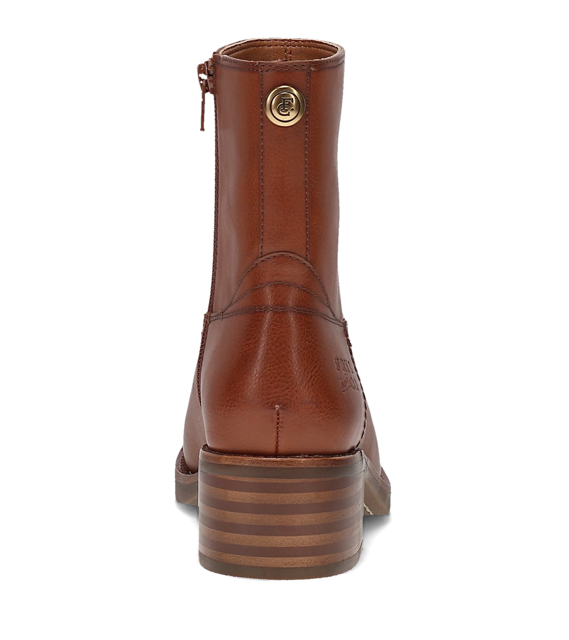 FRYE AND CO WOMEN MIRANDA LOW ZIP WHISKEY