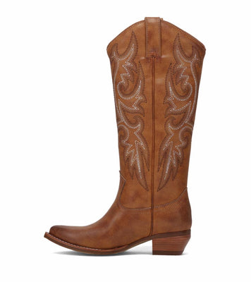 Frye Women IRLENE TALL DECO STITCH CARAMEL