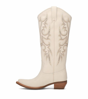 Frye Women IRLENE TALL DECO STITCH OFF WHITE