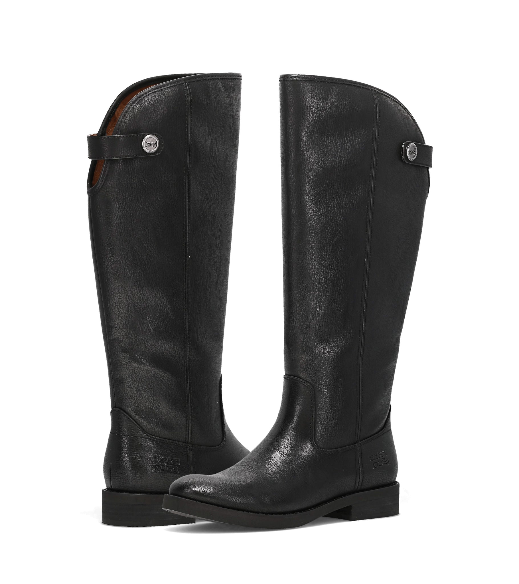 FRYE AND CO WOMEN KELLIE BUTTON TALL BLACK/MAZE