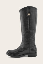 Load image into Gallery viewer, Frye Women MELISSA DOUBLE SOLE BUTTON LUG BLACK/WAXY BURNISHED LEATHER