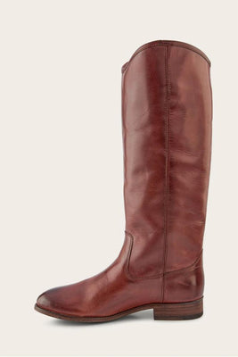 Frye Women MELISSA BUTTON TALL 2 MAHOGANY