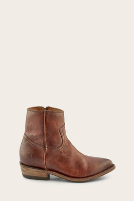 Frye Women BILLY INSIDE ZIP BOOTIE REDWOOD/TONARA LEA