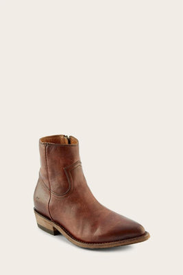 Frye Women BILLY INSIDE ZIP BOOTIE REDWOOD/TONARA LEA