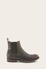 Load image into Gallery viewer, Frye Mens TYLER CHELSEA BLACK/BRUSH OFF LEA