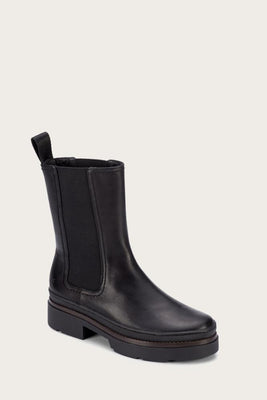 Frye Women CHLOE CHELSEA BLACK/SOFT CALF LEATHER
