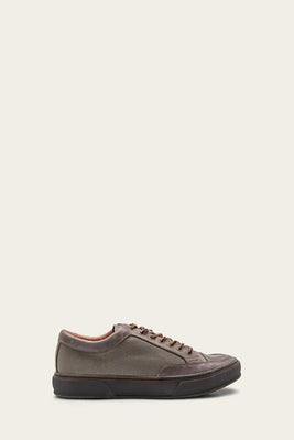 Frye Mens HOYT LOW LACE CHARCOAL/LEA/OXFORDCANVAS