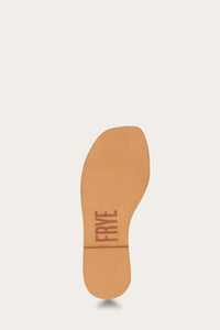 Frye Women FAYE STRAPPY SLIDE COGNAC/OYSTER LEATHER