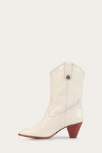 Load image into Gallery viewer, Frye Women JUNE WESTERN WHITE/NAKED COW LEATHER