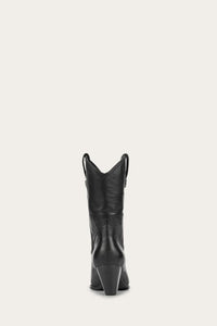 Frye Women JUNE WESTERN BLACK/NAKED COW LEATHER