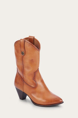 Frye Women JUNE WESTERN BRONZE/AVALON LEATHER