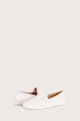 Frye Women MIA SLIP ON WHITE/BURNISHED WAXY LEATHER