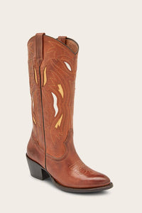 Frye Women SHELBY DECO STITCH PULL ON CARAMEL/VINTAGE