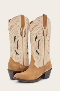 Frye Women SHELBY DECO STITCH PULL ON WHITE MULTI/WP SUE/NAT SOFT