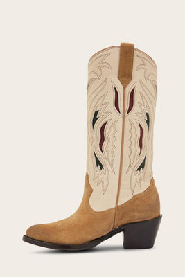 Frye Women SHELBY DECO STITCH PULL ON WHITE MULTI/WP SUE/NAT SOFT