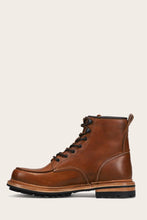 Load image into Gallery viewer, Frye Mens HUDSON WORKBOOT CARAMEL/VINTAGE PULL UP