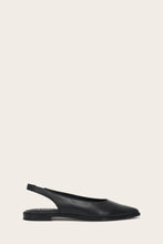 Load image into Gallery viewer, Frye Women KENZIE SLINGBACK BLACK/POLISHED FULL GRAIN