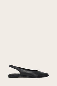 Frye Women KENZIE SLINGBACK BLACK/POLISHED FULL GRAIN