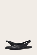 Load image into Gallery viewer, Frye Women KENZIE SLINGBACK BLACK/POLISHED FULL GRAIN