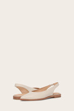 Load image into Gallery viewer, Frye Women KENZIE SLINGBACK IVORY/POLISHED FULL GRAIN