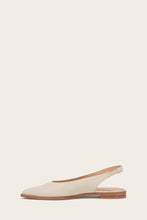 Load image into Gallery viewer, Frye Women KENZIE SLINGBACK IVORY/POLISHED FULL GRAIN