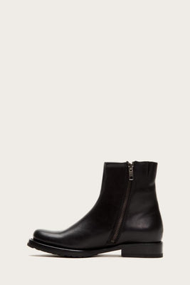 Frye Women VERONICA INSIDE ZIP BLACK/ANTIQUE PULL UP