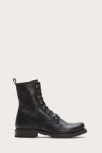 Load image into Gallery viewer, Frye Women VERONICA COMBAT BLACK/SOFT VINTAGE LEATHER