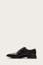 Load image into Gallery viewer, Frye Mens PAUL BAL OXFORD BLACK/VINTAGE VEG TAN