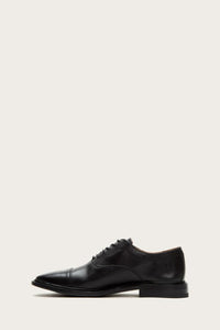 Frye Mens PAUL BAL OXFORD BLACK/VINTAGE VEG TAN