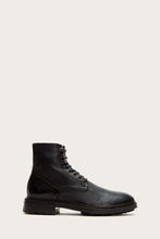 Load image into Gallery viewer, Frye Mens GREYSON LACE UP BLACK/DEER SKIN LEATHER