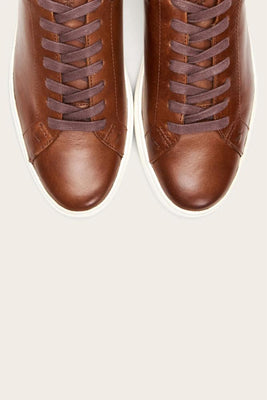 Frye Mens ASTOR LOW LACE CARAMEL/ANTIQUE PULL UP